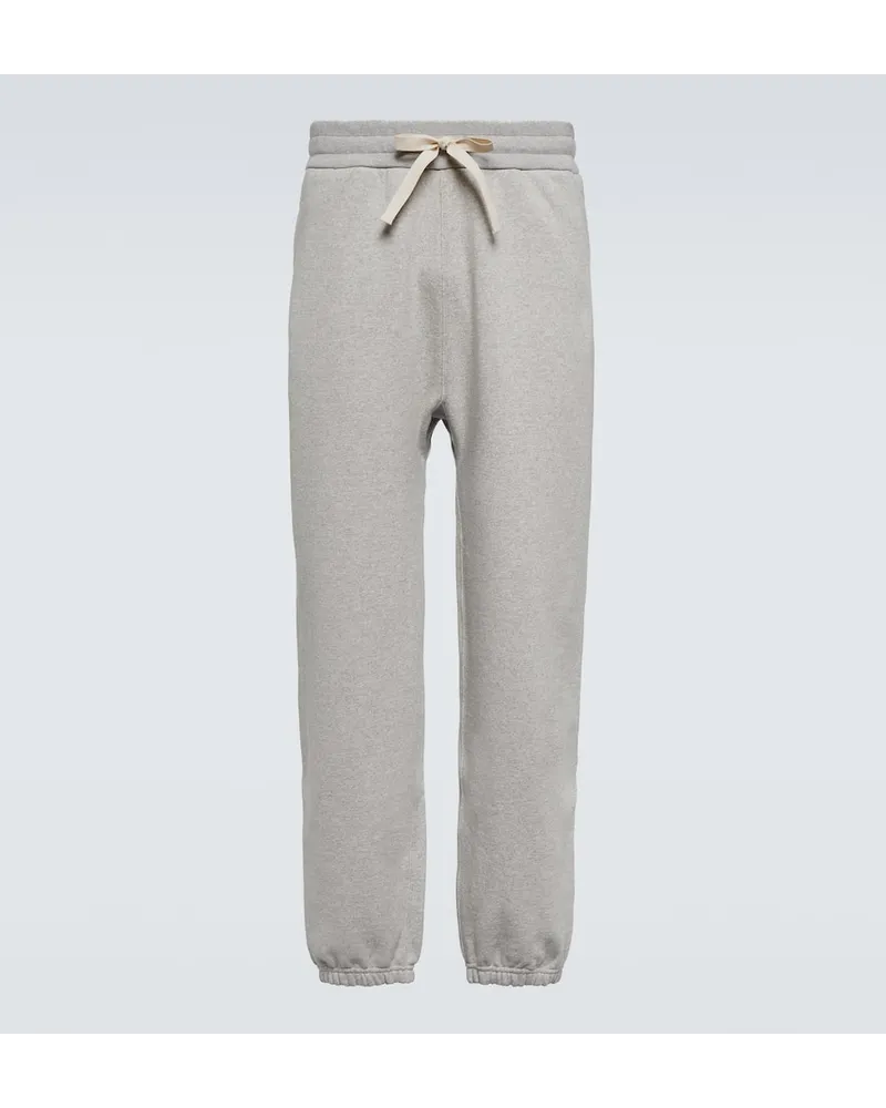Jil Sander Pantaloni sportivi in cotone Grigio