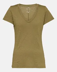 Velvet T-shirt Lilith in cotone Verde