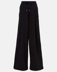 Dries van Noten Pantaloni a gamba larga in cotone Nero