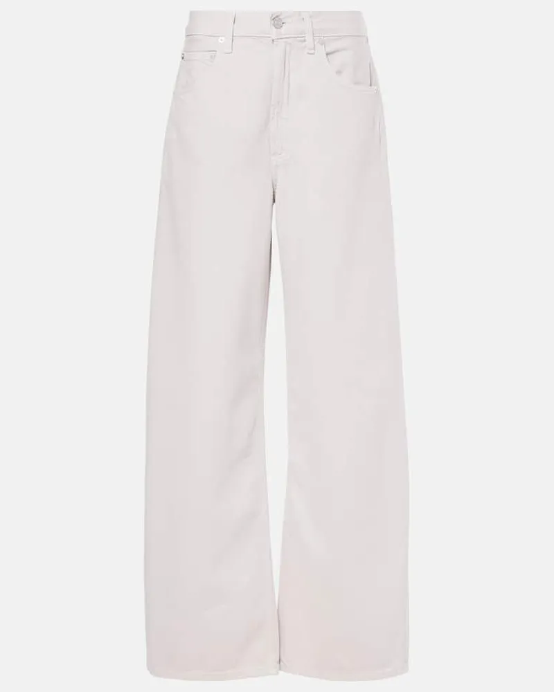 AGOLDE Jeans a gamba larga Low Curve e vita media Bianco