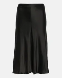 Stella McCartney Gonna sottoveste in raso Nero