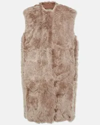 Dolce & Gabbana Gilet in shearling Beige