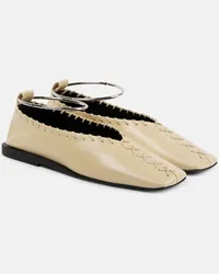 Jil Sander Ballerine in pelle Beige