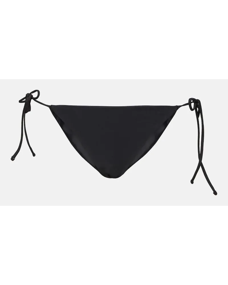 JADE SWIM Slip bikini Ties a vita bassa Nero