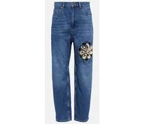 Jeans a vita alta Mussel Flower