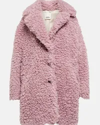 Isabel Marant Cappotto Sabrinega in shearling sintetico Rosa