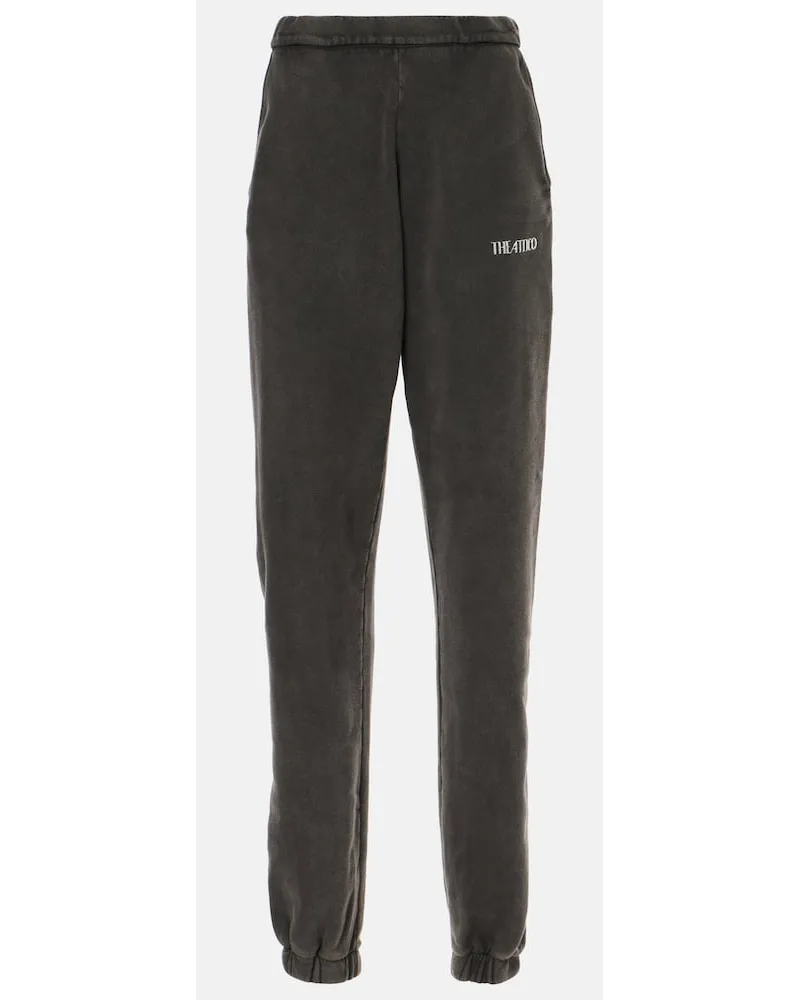 ATTICO Pantaloni sportivi Penny in cotone con logo Nero