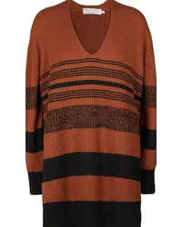 Proenza Schouler White Label - Pullover in cotone e cashmere a righe Nero