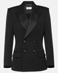 Saint Laurent Blazer da smoking in lana Nero