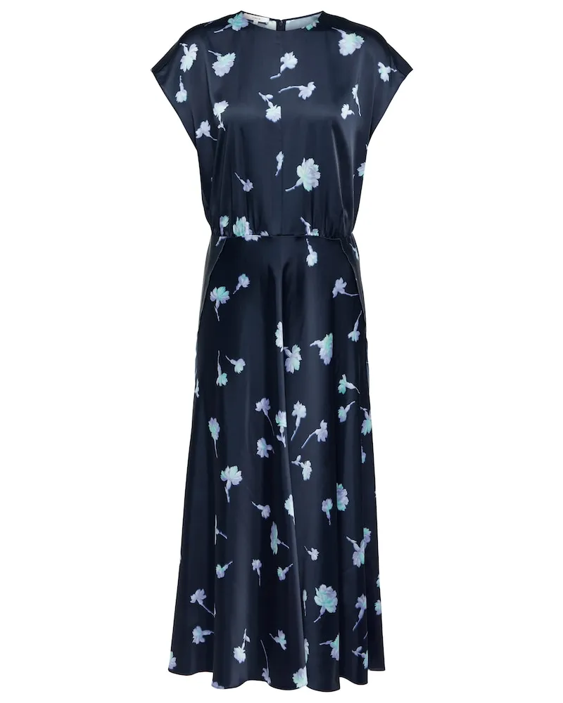 Vince Abito midi con stampa Blu