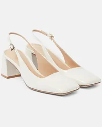 Gianvito Rossi Pumps slingback Freeda in pelle Bianco