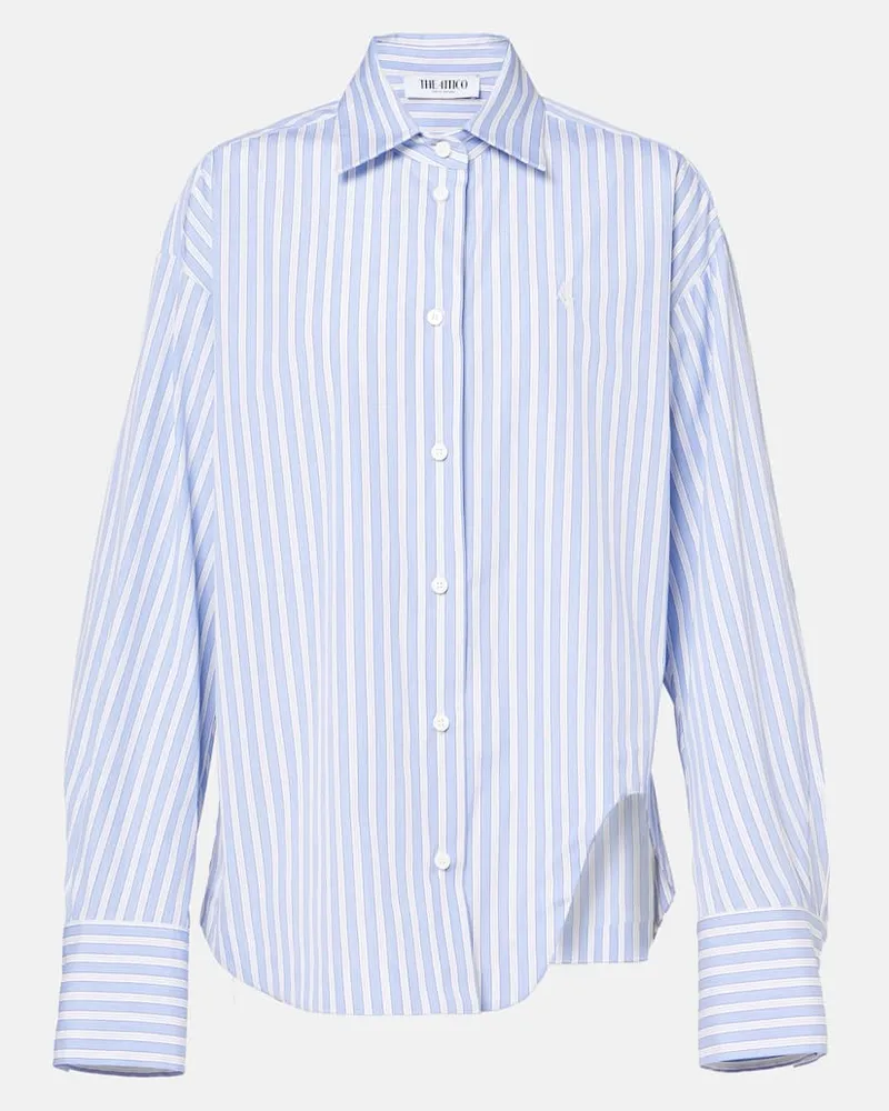 ATTICO Camicia Eliza asimmetrica in cotone Blu