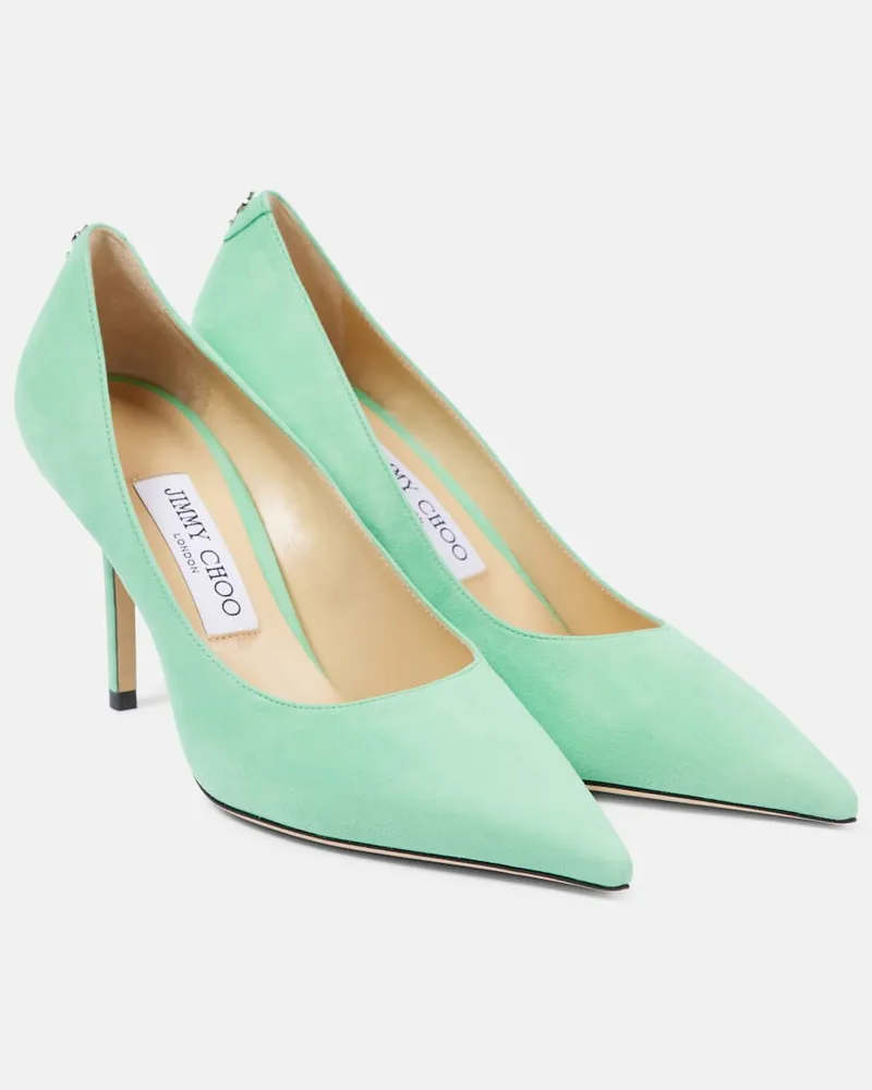 Jimmy Choo Pumps Love 85 in suede Verde