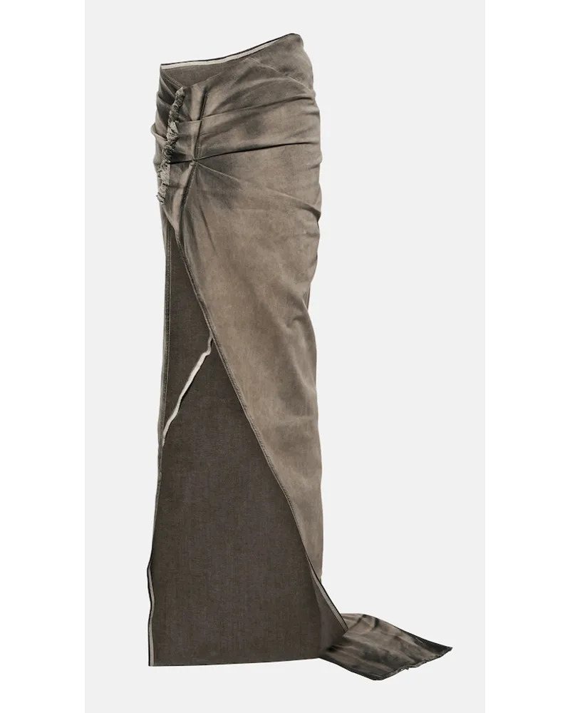 Rick Owens DRKSHDW - Gonna lunga di jeans Edfu Grigio