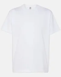 Totême T-shirt in jersey di cotone Bianco