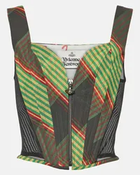 Vivienne Westwood Bustier Classic in cotone e lino Multicolore