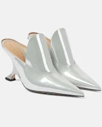 Bottega Veneta Mules Rocket in pelle metallizzata Metallizzato