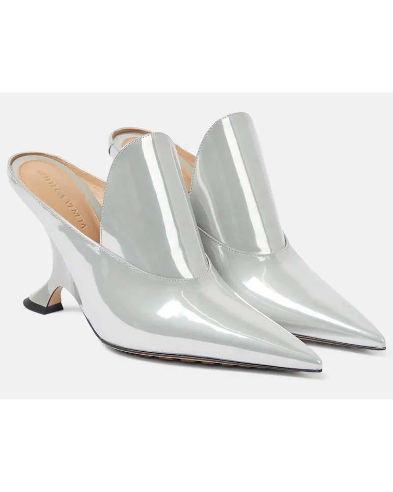 Bottega Veneta Mules Rocket in pelle metallizzata Metallizzato