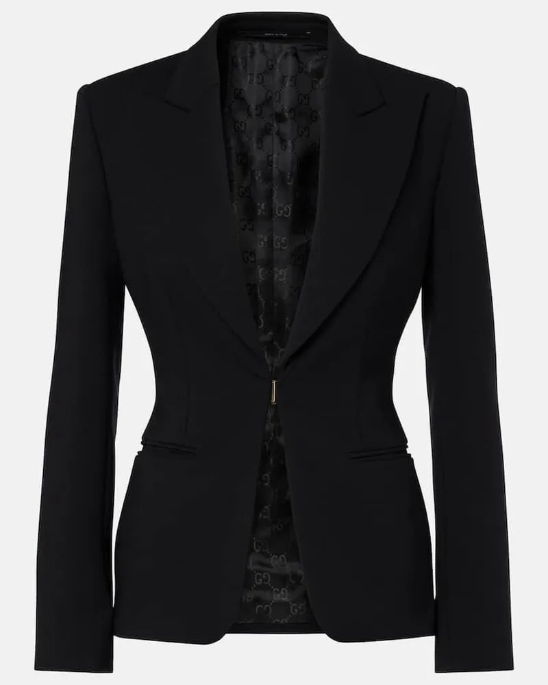 Gucci Blazer in misto lana Nero