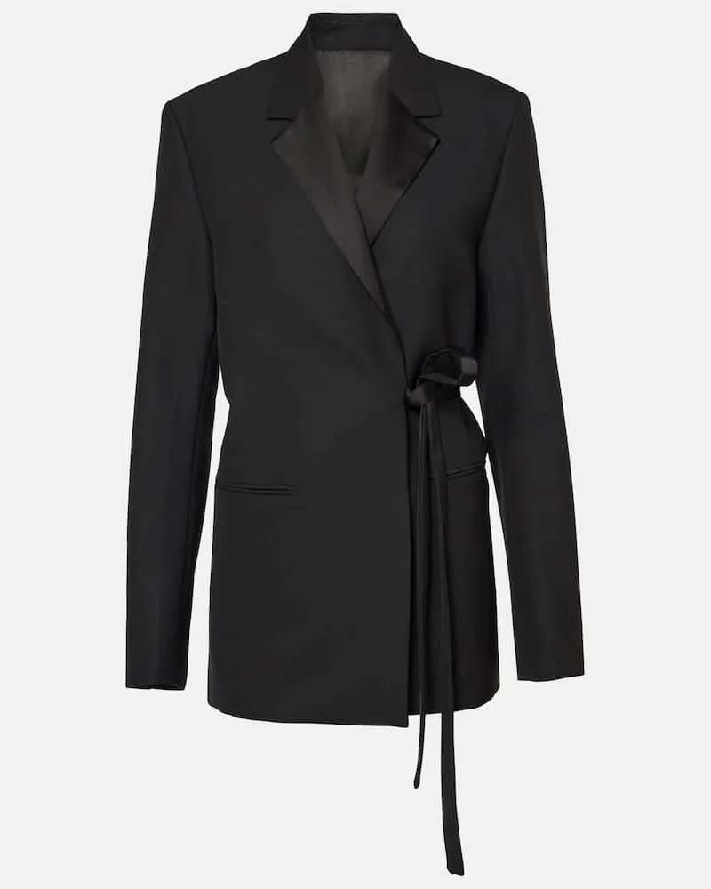 Totême Blazer a portafoglio con raso Nero