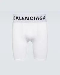 Balenciaga Boxer in jersey con logo Nero