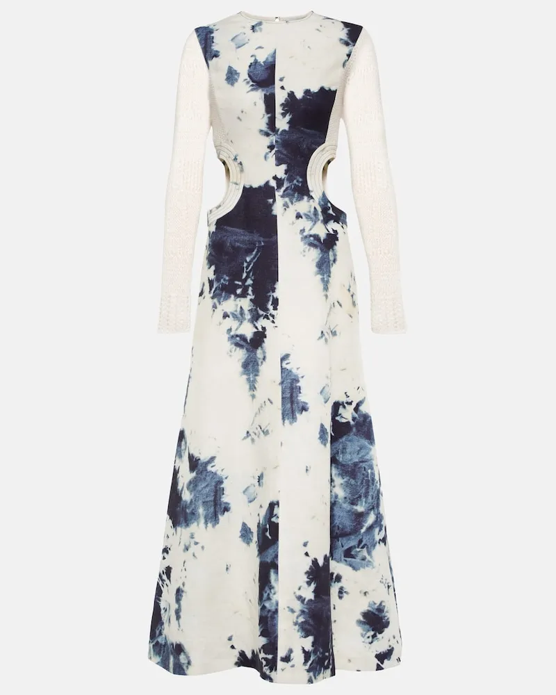 Chloé ChloÃ© Abito midi tie-dye con cut-out Multicolore