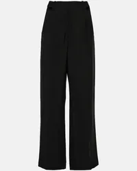 Thierry Mugler Pantaloni a gamba larga Nero