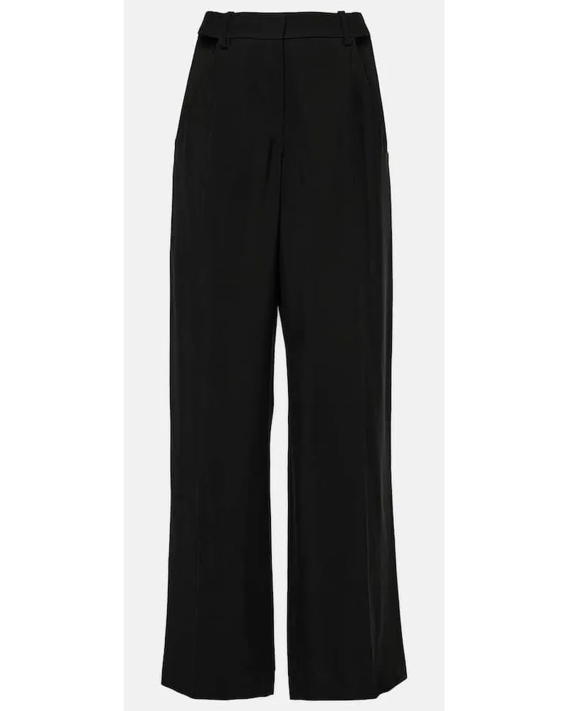 Thierry Mugler Pantaloni a gamba larga Nero