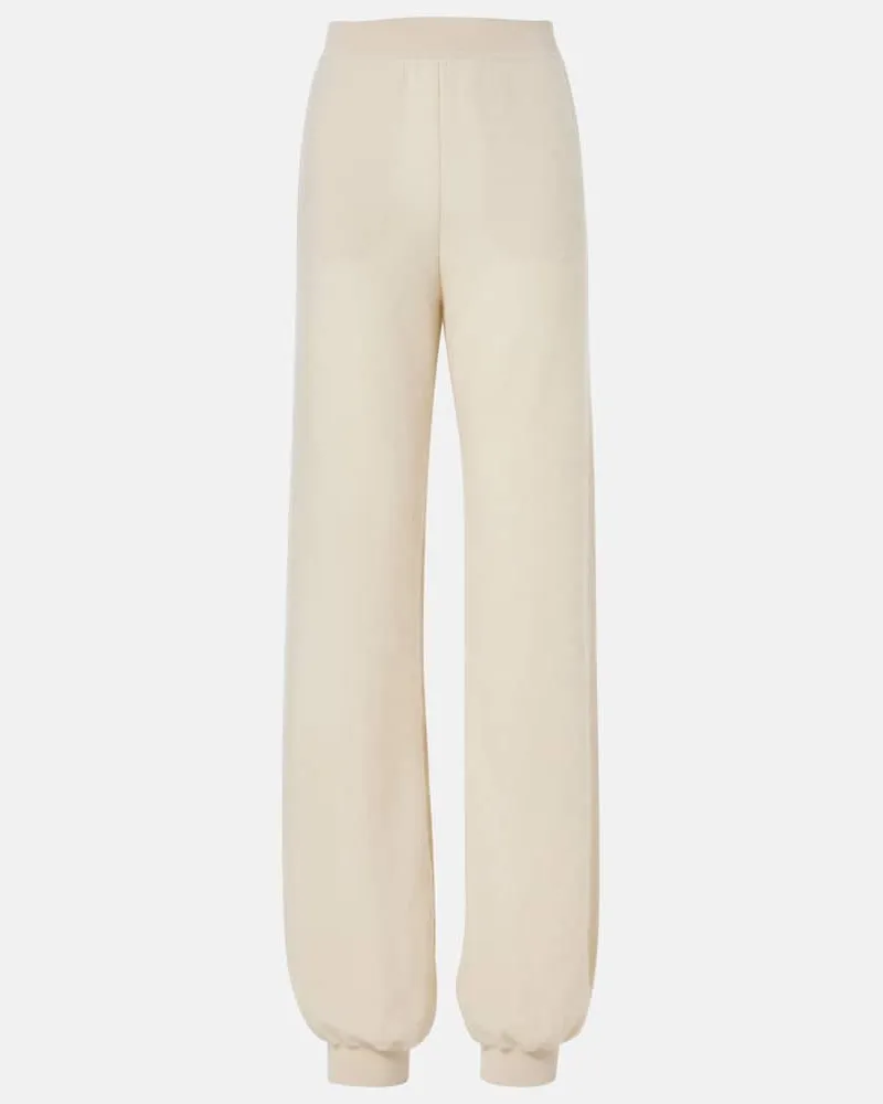 Loro Piana Pantaloni sportivi Alpe in cashmere Neutro