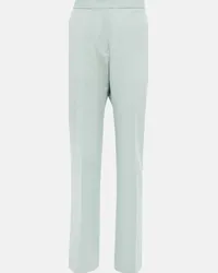 Jil Sander Pantaloni cropped in lana vergine Blu