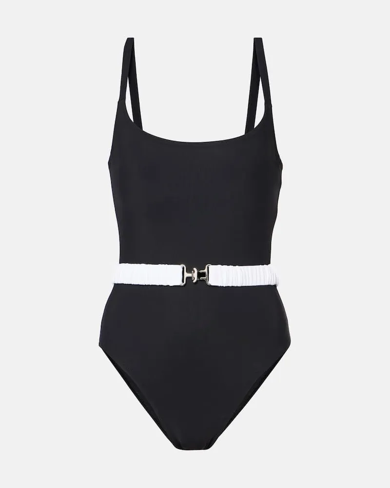 Karla Colletto Costume intero Kia con cintura Nero