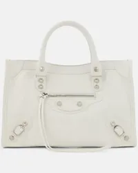 Balenciaga Borsa a spalla Le City Small in pelle Bianco