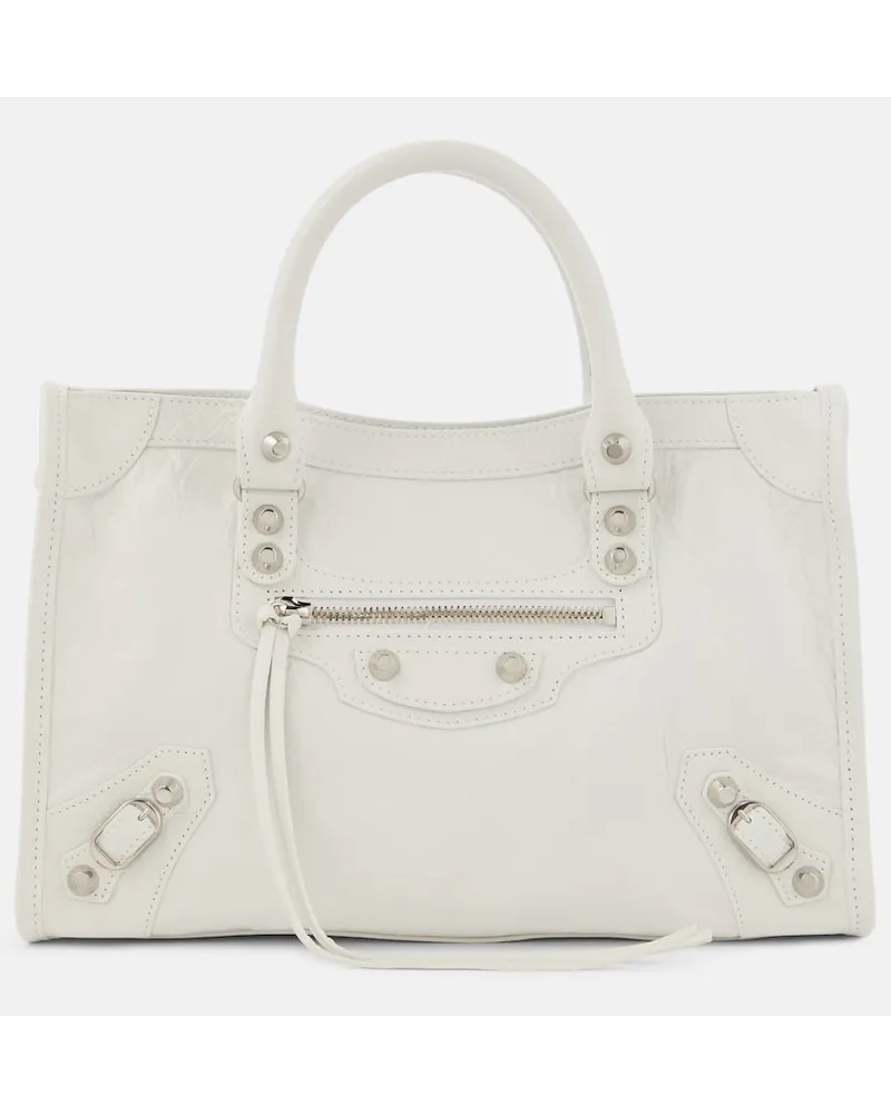Balenciaga Borsa Le City Small in pelle Bianco