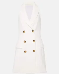 Veronica Beard Abito blazer Claridge in misto cotone Bianco