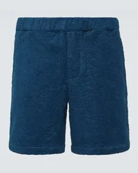 Prada Shorts in spugna di cotone Blu