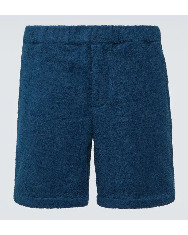 Prada Shorts in spugna di cotone Blu