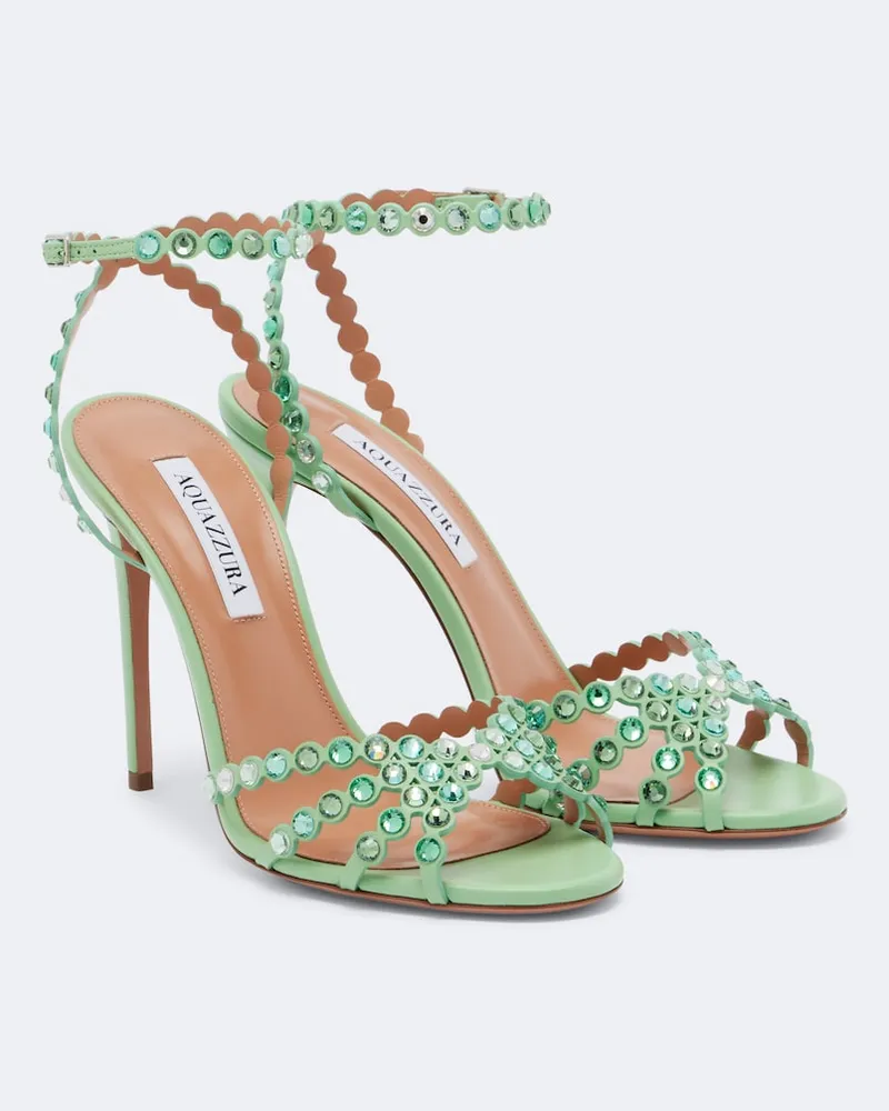 Aquazzura Sandali Tequila in pelle Verde