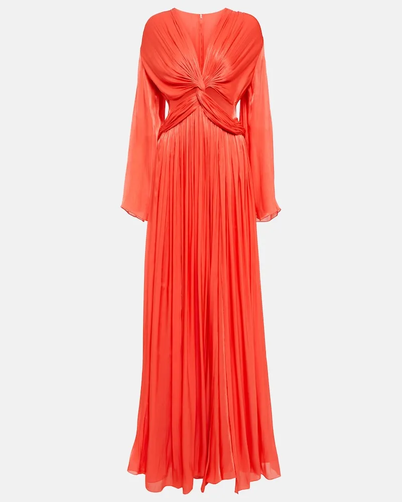 COSTARELLOS Abito lungo Remi in georgette Rosso