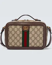 Gucci Borsa a spalla Ophidia Small in canvas Beige