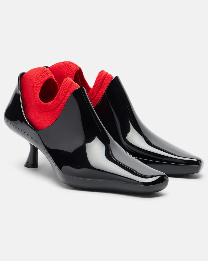 Loewe Stivaletti Emily in PVC Nero
