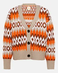 Jardin des Orangers Cardigan in lana e cashmere Multicolore