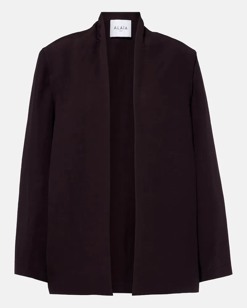 Alaïa AlaÃ¯a Giacca in popeline Marrone