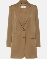 Max Mara Blazer Caprile in lana e mohair Beige