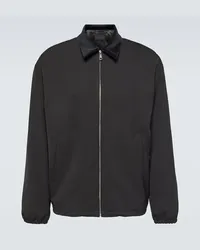 Prada Bomber in lana vergine Nero