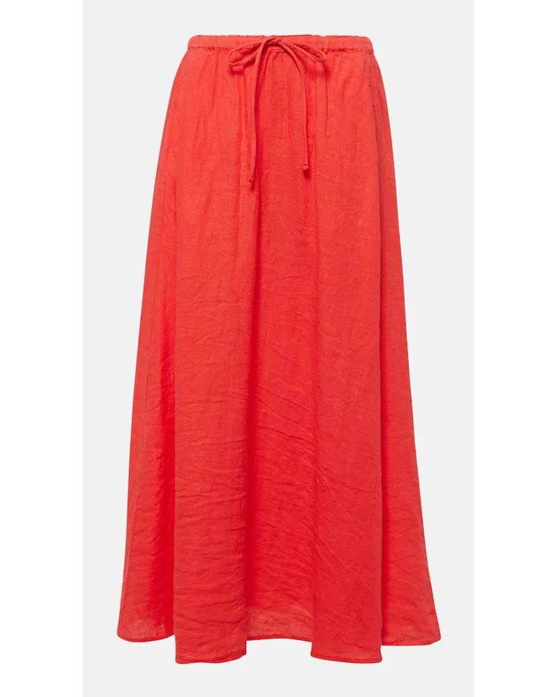 Velvet Gonna lunga Bailey in lino Rosso