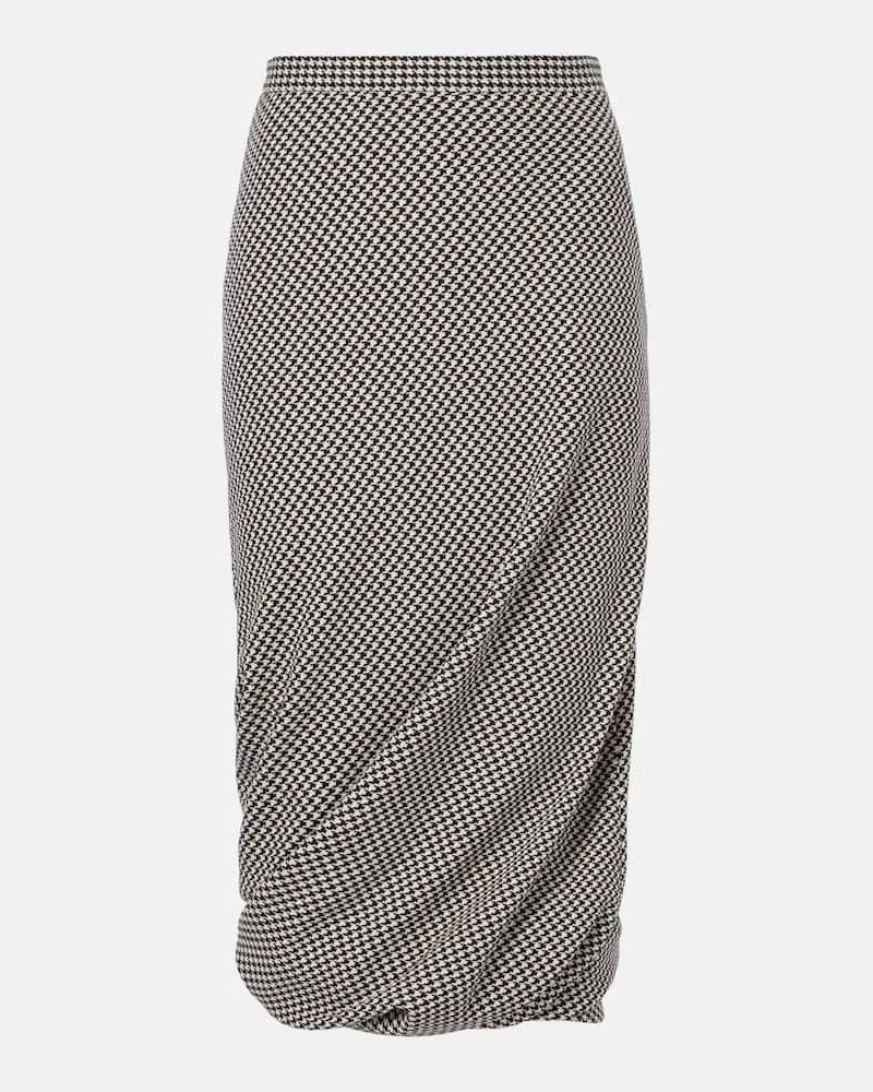 Balenciaga Gonna a tubino in lana Nero