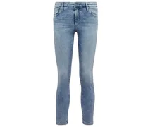 Jeans skinny Prima Crop a vita media