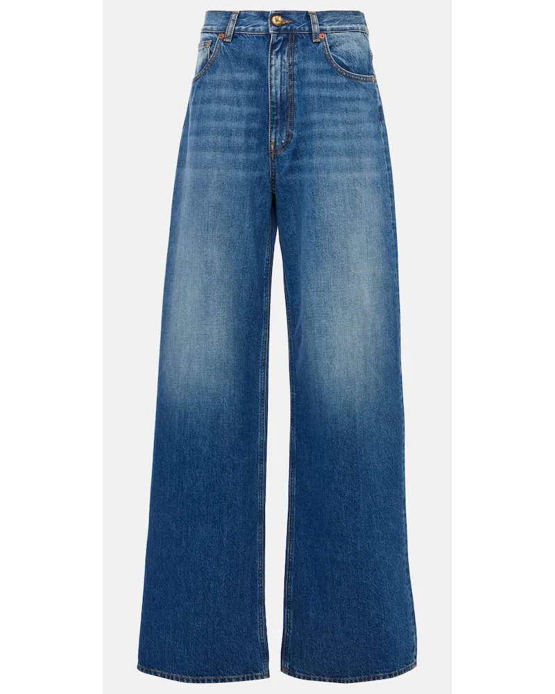 Blazé Milano BlazÃ© Milano Jeans a gamba larga Java a vita alta Blu
