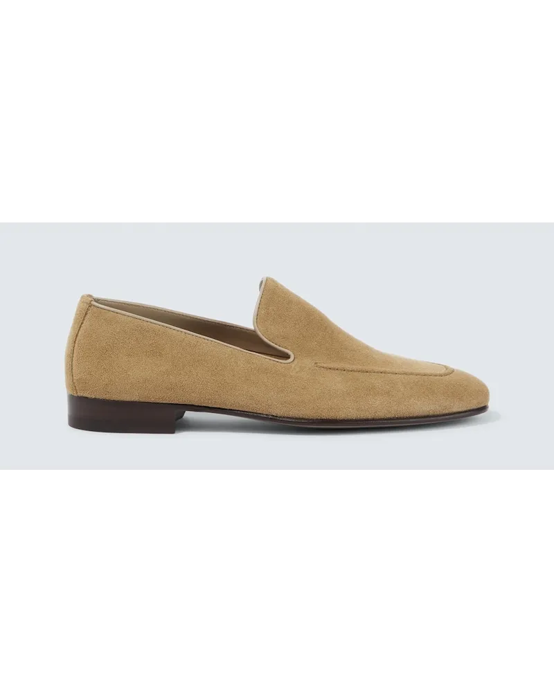 Manolo Blahnik Mocassini Truro in suede Beige