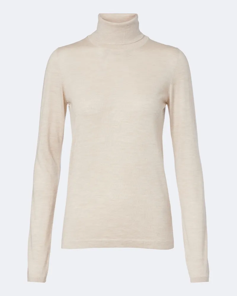 Brunello Cucinelli Pullover in lana e cashmere Beige